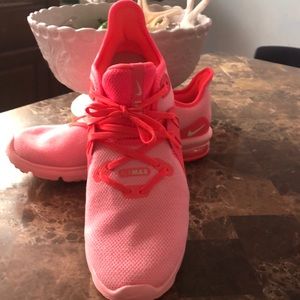 Woman neon sneakers
